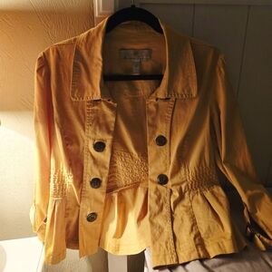 American Rag Mustard Button-Up Women's Blazer